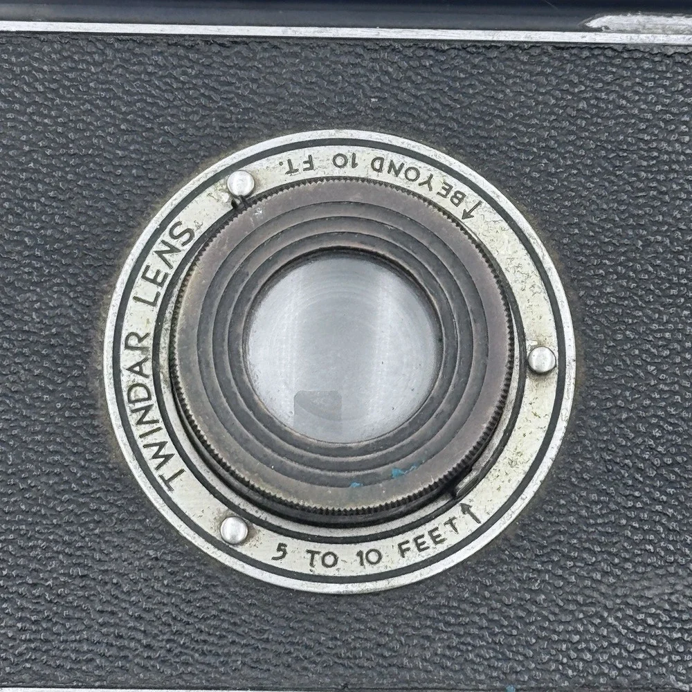 Kodak Jiffy Six 16 Series II Vintage Folding Rollfilm Camera Black 6x9 Twindar